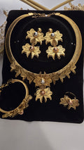 Three-Tone A-Grade 18K Copper-Coated Jewelry Set – Design III