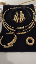 Three-Tone A-Grade 18K Copper-Coated Jewelry Set
