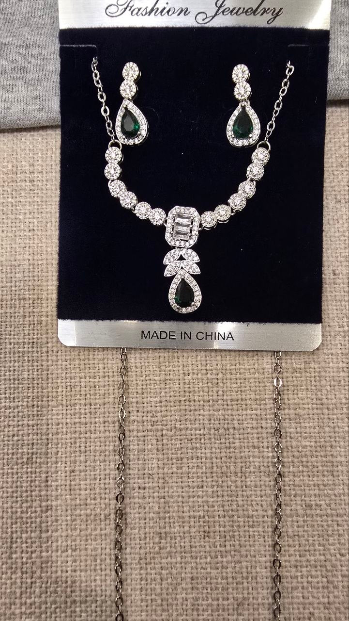 Celeste Silver Zirconia Jewelry Set