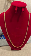 18K Gold-Coated 750 Imprinted Long Necklace
