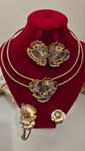 Petal Design Brazilian Jewelry Set