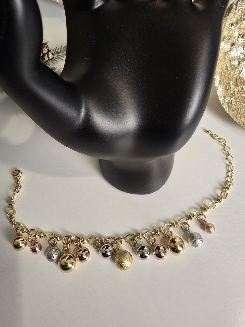 Three-Tone Wrist Chain