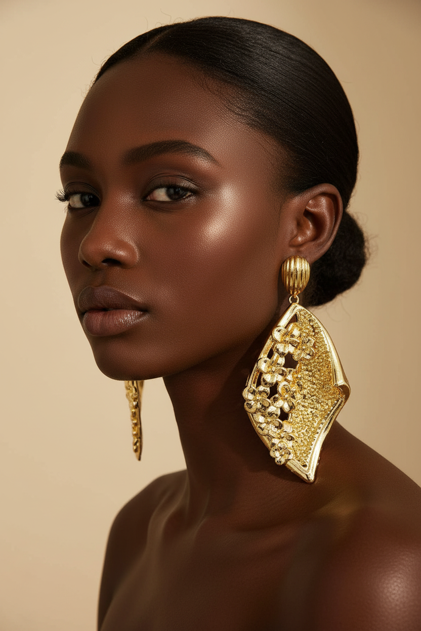 Gold Plated Bold Earrings