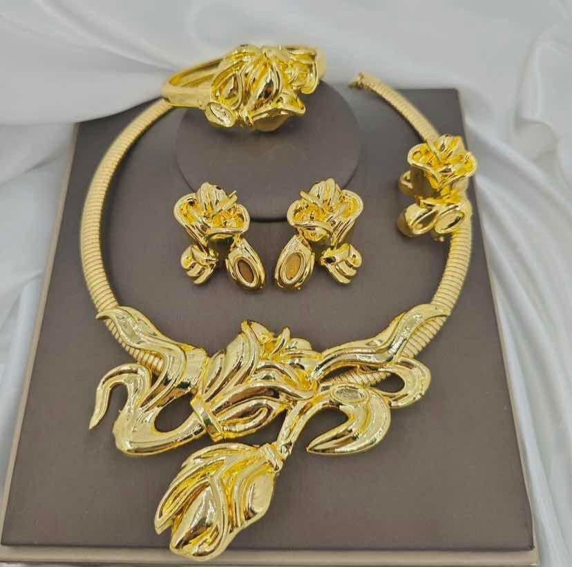 Gold-Tone Statement Jewelry