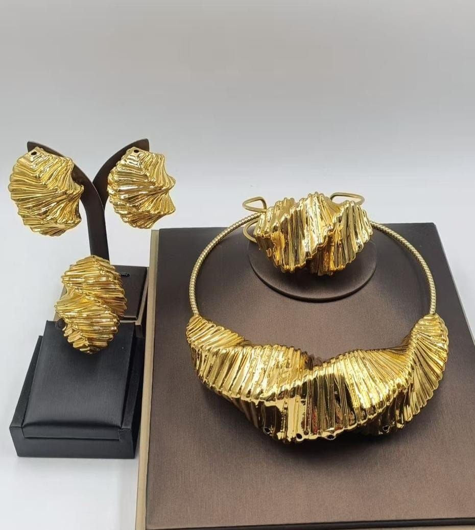 Gold-Tone Statement Jewelry