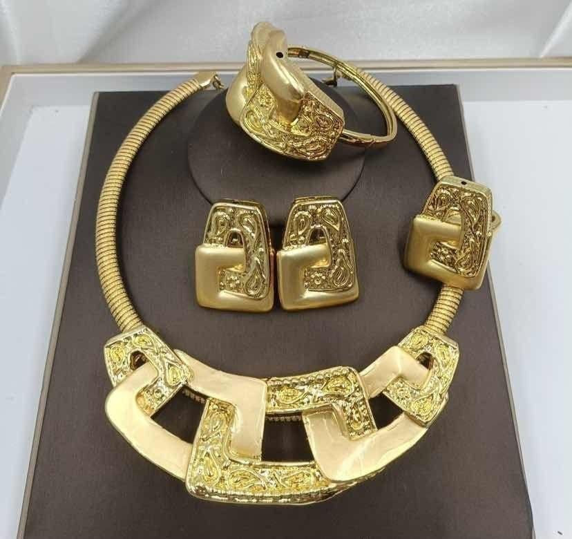 Gold-Tone Statement Jewelry