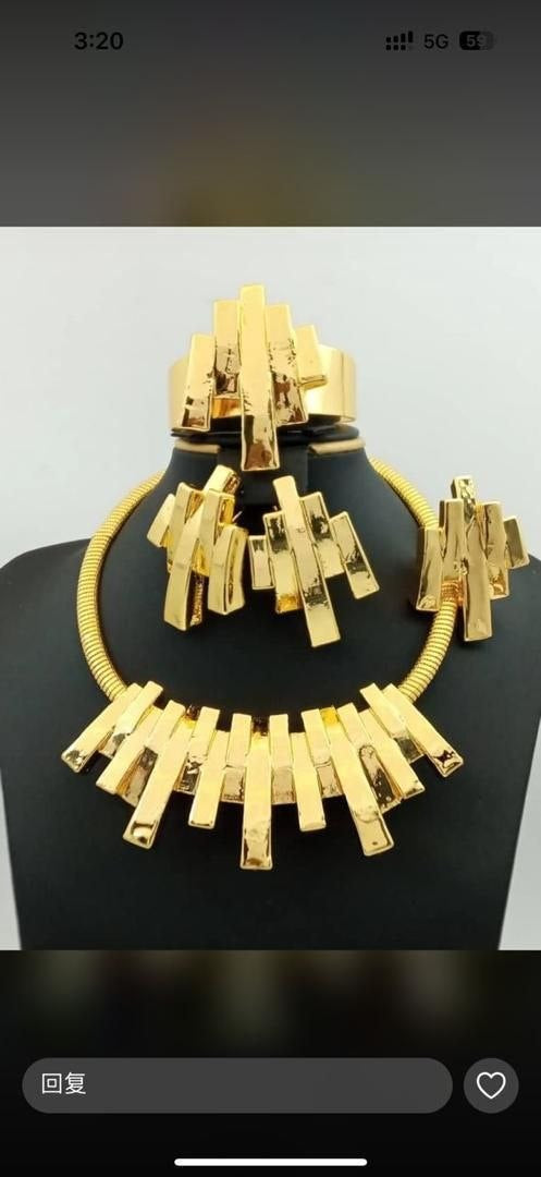 Gold-Tone Statement Jewelry
