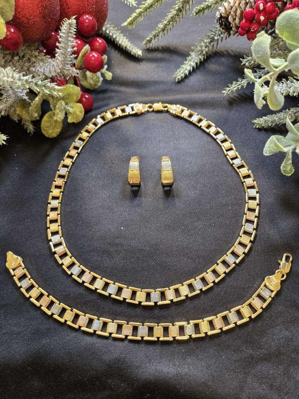 24K Gold-Coated Statement Jewelry Set