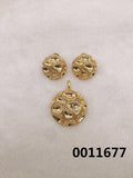 Gold-Tone Pendant & Earrings Set