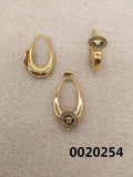 Gold-Tone Pendant & Earrings Set